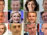 Candidatos y candidatas a las elecciones francesas de 2022.