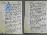 La Policía Nacional recupera un manuscrito del siglo XVI
