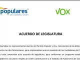 Acuerdo PP-Vox en Castilla y León
