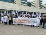 Manifestació de CESM per a exigir contractes dignes
