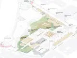 Proyecto de la remodelación del parque de la Espanya Industrial en primavera de 2023