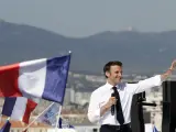 Macron, en un mitin en Marsella.