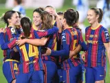 CaixaBank patrocina nueve clubes de primera división de fútbol femenino, entre ellos el FC Barcelona (en la imagen).
