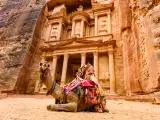 Al Khazneh, El Tesoro de Petra, es Patrimonio de la Humanidad.
