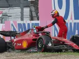 El accidente de Carlos Sainz en Imola