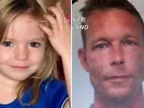 La niña británica Madeleine McCann y el principal sospechoso de su desaparición en 2007, el ciudadano alemán Christian Brueckner.