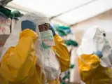 Centro de tratamiento contra el ébola de MSF.