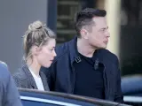 Amber Heard y Elon Musk en 2017.