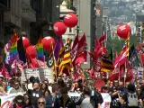 Manifestación en Barcelona por el 1 de mayo