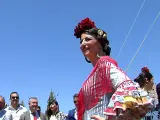 Macarena Olona en el Real de la Feria de Sevilla