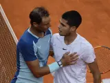 Nadal y Alcaraz, en el Mutua Madrid Open