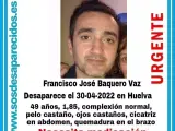 Buscan a un hombre de 49 años desaparecido en Huelva.