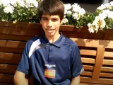 Carlos Alcaraz, con 12 a&ntilde;os en el Roland Garros sub13