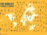 Mapa del mundo con la mejor serie de cada país.