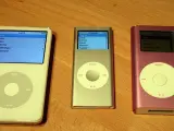 Varios modelos de iPod.