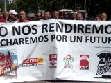 Trabajadores de Nissan protestan en Barcelona para pedir avances en la reindustrialización