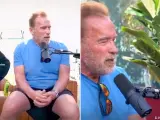 Arnold Schwarzenegger, durante su entrevista con Logan Paul.