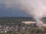 El tornado pasó por la ciudad de Andover, al sur del estado de Kansas.