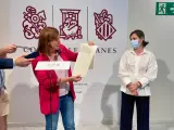 La síndica del PP, María José Catalá, expone los documentos.
