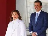 Su majestad el jeque Tamim Bin Hamad Al Thani, de Qatar, y Sheikha Jawaher Bint Hamad Bin Suhaim Al Thani durante su visita oficial a Espa&ntilde;a.