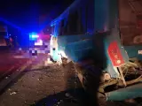 Autobús accidentado en Jalisco.