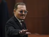 El actor Johnny Depp, durante el juicio.