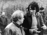 Jim Sheridan y Daniel Day-Lewis en el rodaje de 'En el nombre del padre'