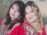 Imagen de las hermanas paquistaníes asesinadas distribuida en redes sociales.