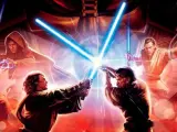 Detalle del póster de 'Star Wars Episodio III: La venganza de los Sith'.