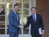 Arranca la reunión entre Sánchez y Feijóo en el Palacio de la Moncloa ALBERTO ORTEGA EUROPA PRESS (Foto de ARCHIVO) 07/4/2022