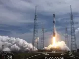Momento del lanzamiento del cohete.