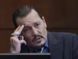 El actor Johnny Depp, en el juicio contra su exmujer, Amber Heard.