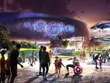 Una recreación del Avengers Campus de Disneyland París, que abrirá este julio.
