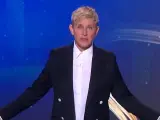Ellen DeGeneres, durante su mónologo en el último programa de 'The Ellen DeGeneres Show'.