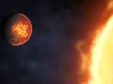 Uno de los exoplanetas (55 Cancri e) tarda solo 18 horas en dar la vuelta a su estrella.