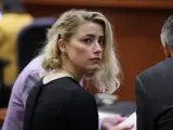 Amber Heard, durante la lectura del veredicto.