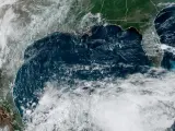 Fotografía de la situación del clima este miércoles en el Golfo de México.