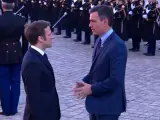 Macron recibe a Sánchez en Versalles antes de la reunión del Consejo Europeo
