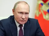 El presidente ruso, Vladimir Putin, este miércoles durante una videoconferencia.