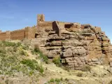 Peracense Castle, X-XI centuries, in Teruel province, Aragon, Spain