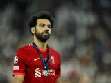 Mohamed Salah, en la final de la Champions.