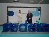 Beatriz Corredor y Roberto G. Merino, presidente y CEO de Redeia.