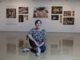 La fotógrafa Ana Palacios en la inauguración de su exposición 'Armonía' en el Círculo de Bellas Artes.