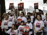 Protesta por la desaparición del periodista británico Dom Phillips y el indigenista brasileño Bruno Araújo.