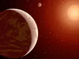 Detectados dos exoplanetas rocosos y calientes transitando una estrella cercana.