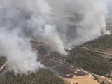Imagen del incendio de Valderrobres (Teruel), sobre las 17.00 horas del 15 de junio de 2022.