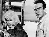 Montgomery Clift y Marilyn Monroe en 'Vidas Rebeldes'