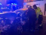 Muere un hombre al chocar su coche contra la fachada de una vivienda en Madrid