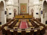 Salón de Plenos del Parlamento andaluz.