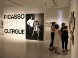 Exposición fotográfica 'Picasso-Clergue' en el Museu Picasso de Barcelona.